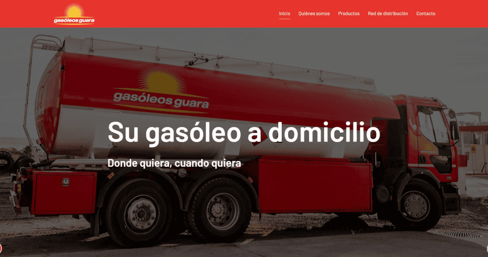 Web de Gasóleos Guara
