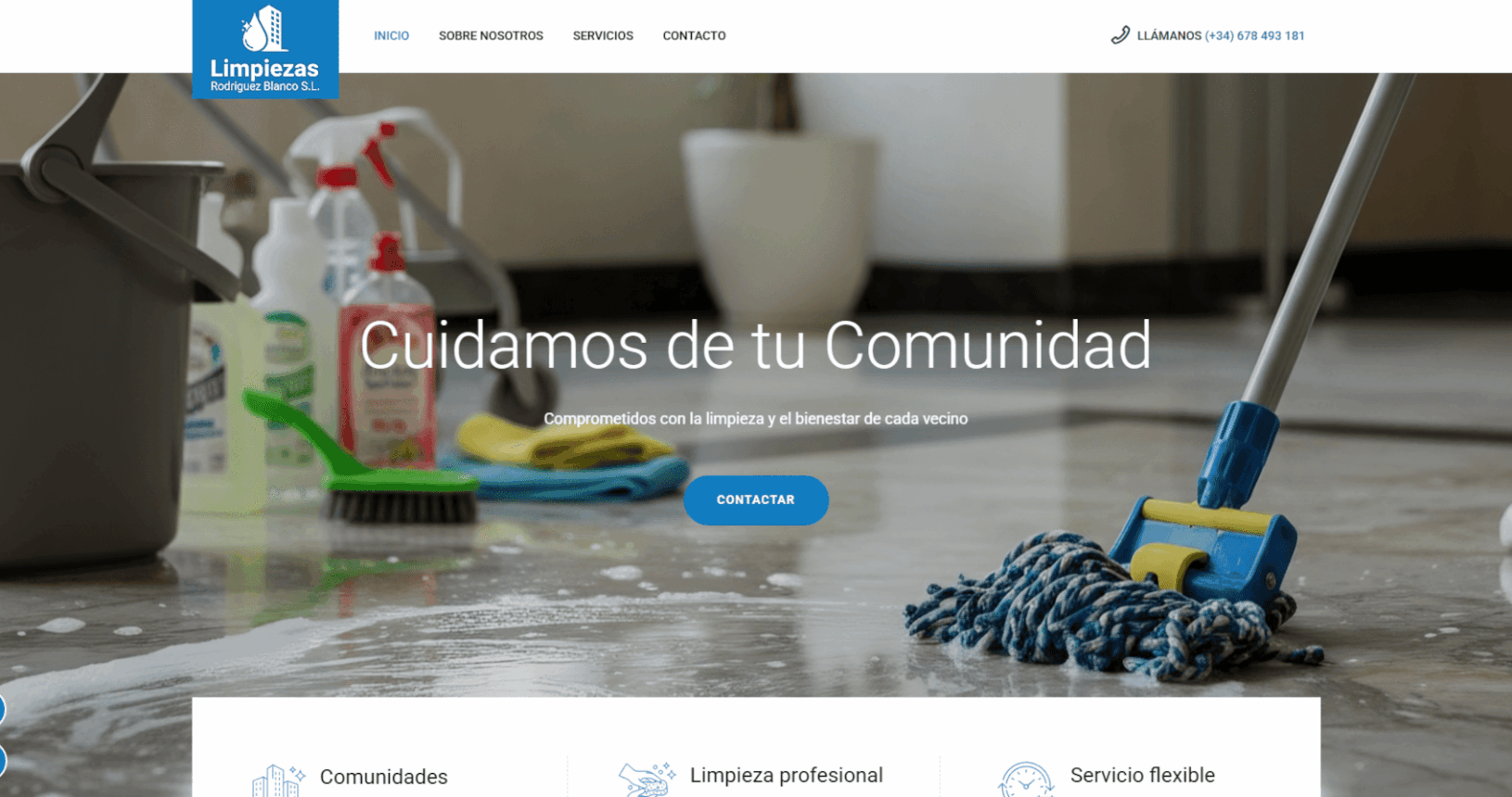 Web de Limpiezas Rodríguez Blanco