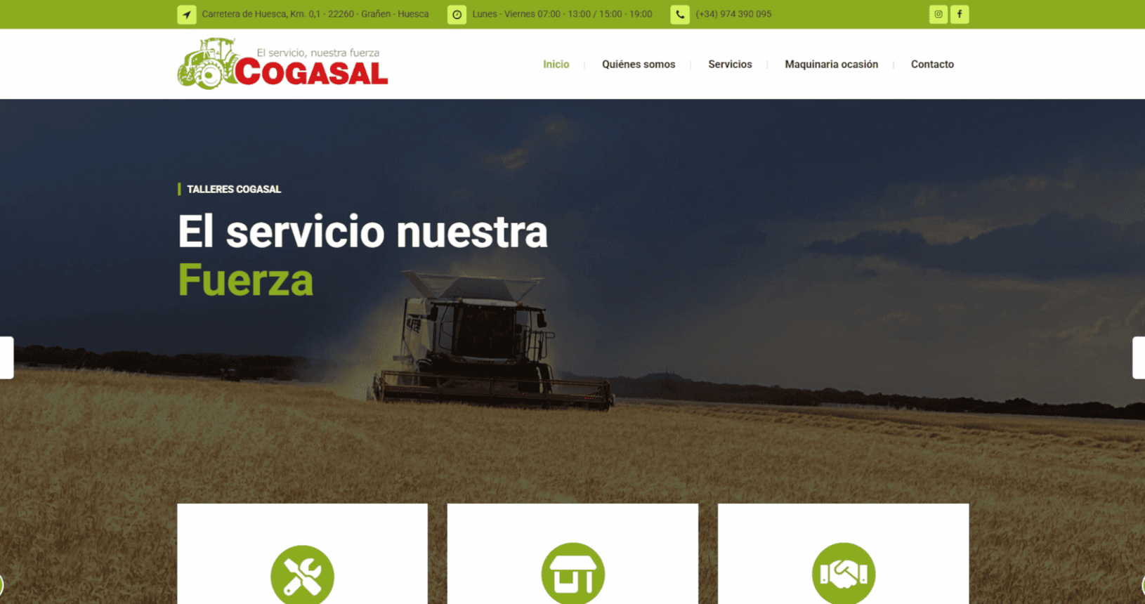 Web de Talleres Cogasal