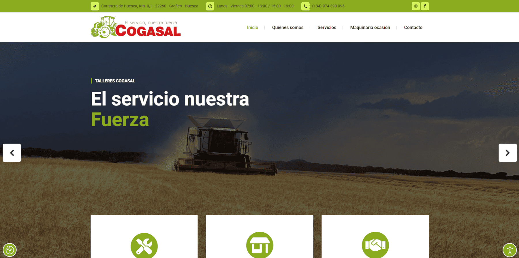 Web de Talleres Cogasal